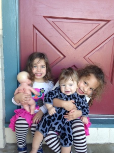 These big sisters love playing with their baby sister who they now affectionately call "Nono"